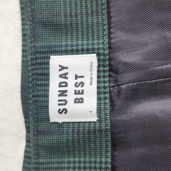 ARITZIA, SUNDAY BEST, Fall, Spring, School Girl, Forest Green, Mini Skirt Sz 4 - Picture 5 of 6